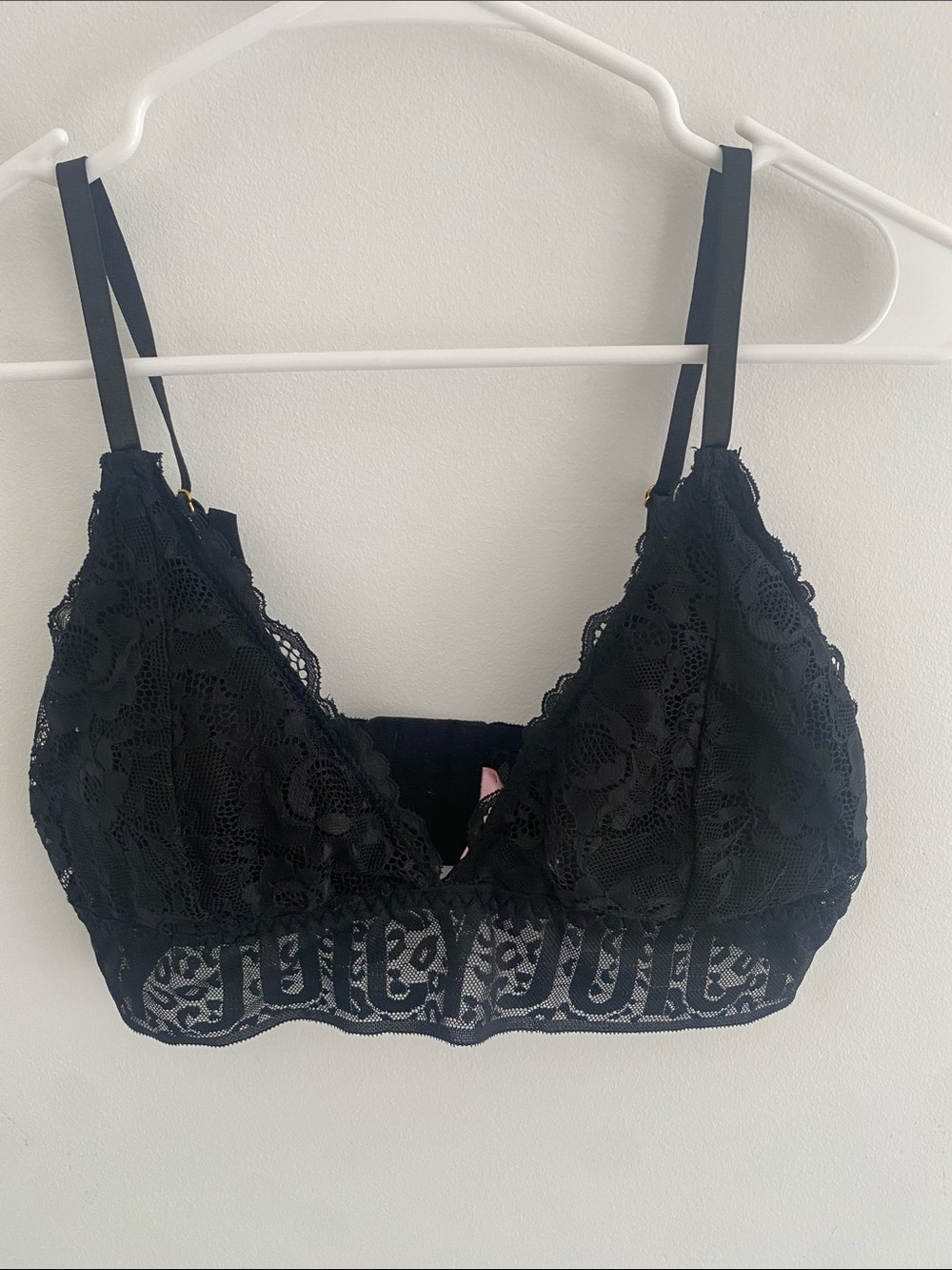 Juicy Couture Black Lacy Brallete LOGO Size XL